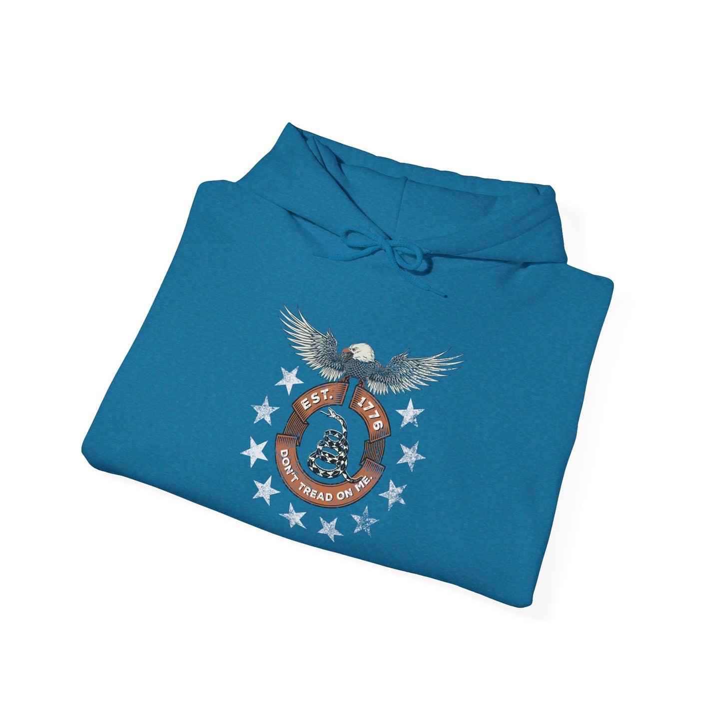 Patriotic Unisex Sweatshirt - Screaming Eagle Gadsen Snake USA Design