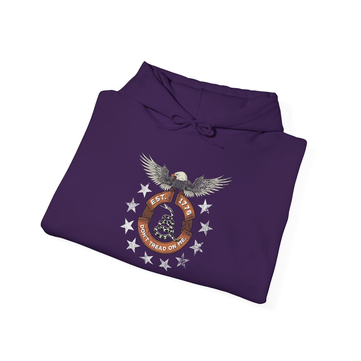 Patriotic Unisex Sweatshirt - Screaming Eagle Gadsen Snake USA Design