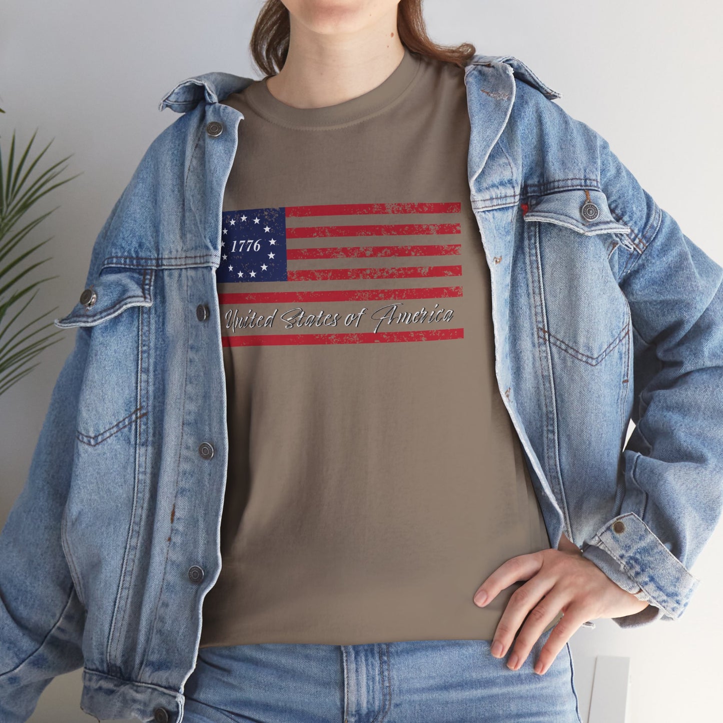 Patriotic Uni-sex T-Shirt - Betsy Ross USA Design