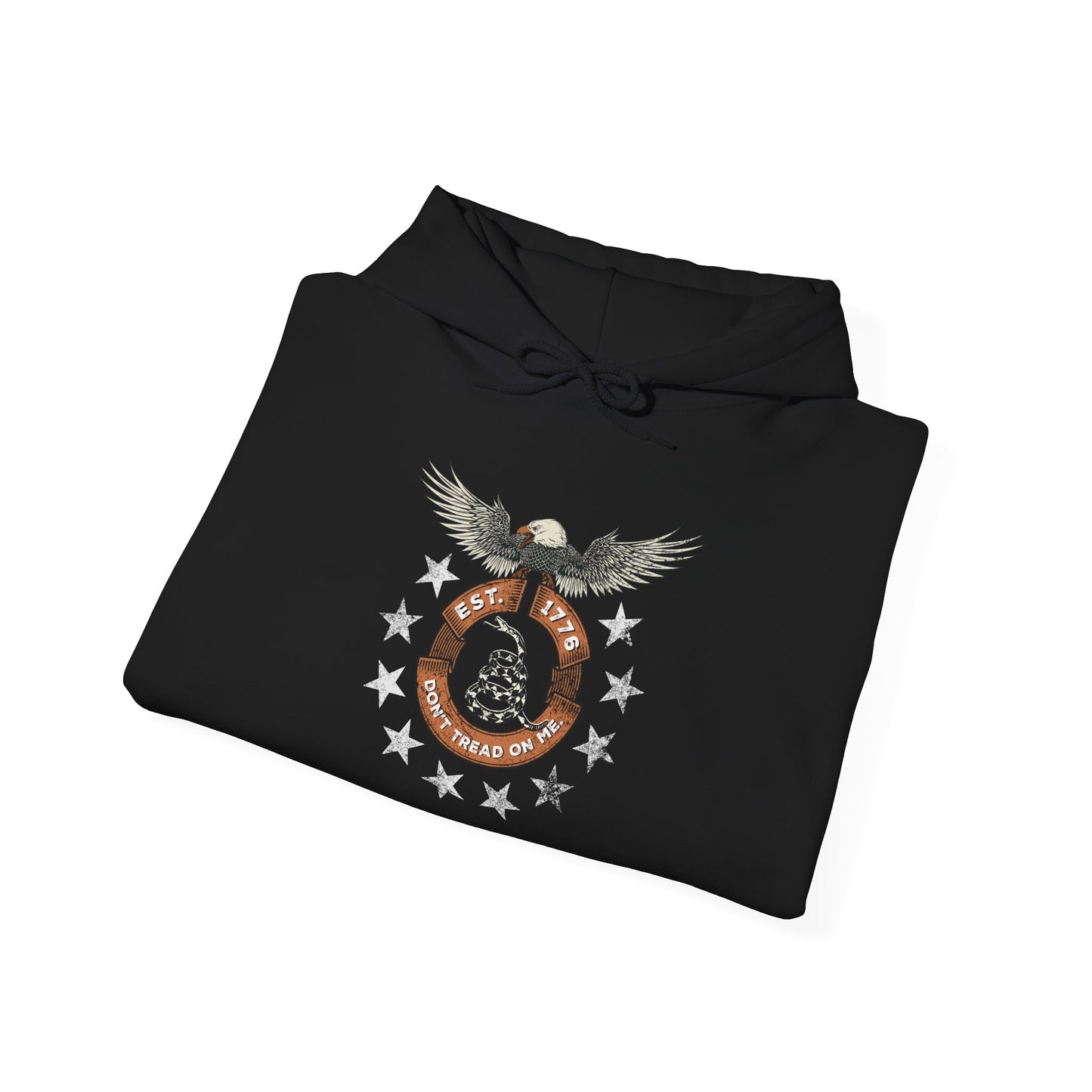 Patriotic Unisex Sweatshirt - Screaming Eagle Gadsen Snake USA Design
