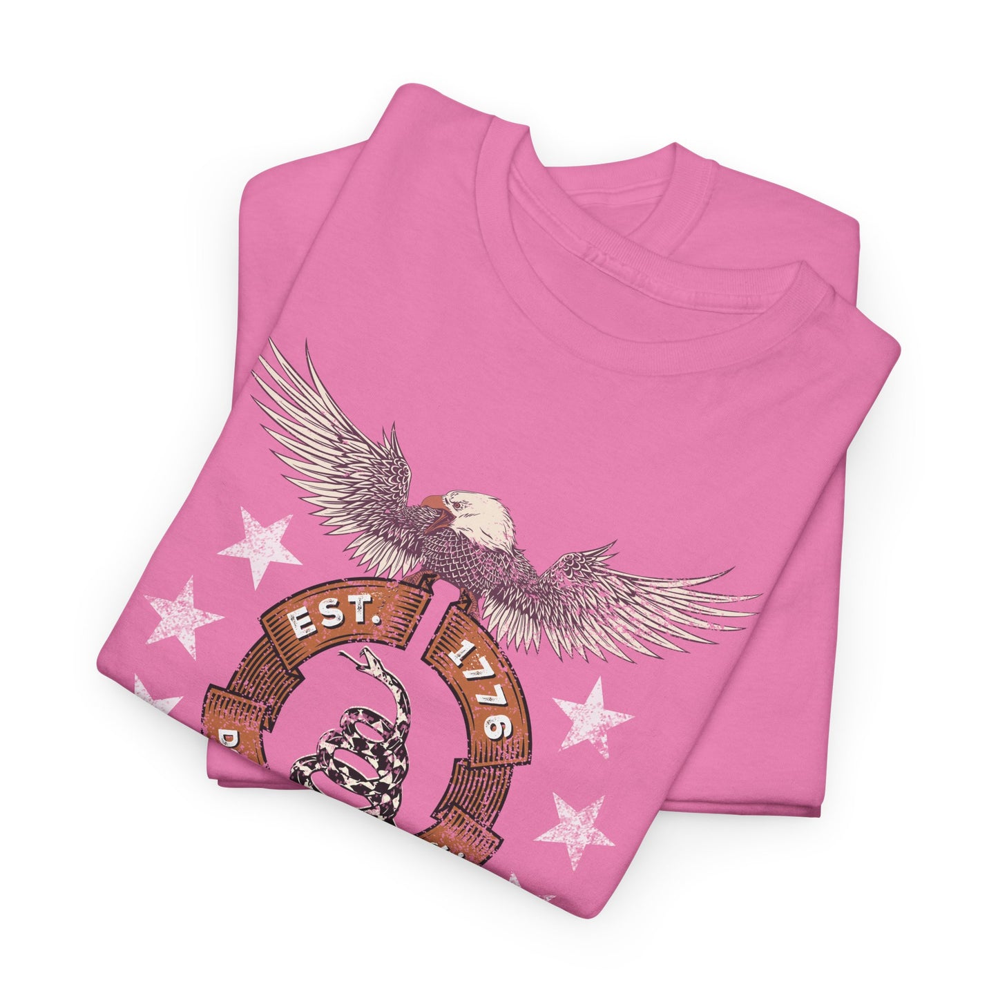 Patriotic Unisex T-Shirt - Screaming Eagle Gadsen Snake USA Design