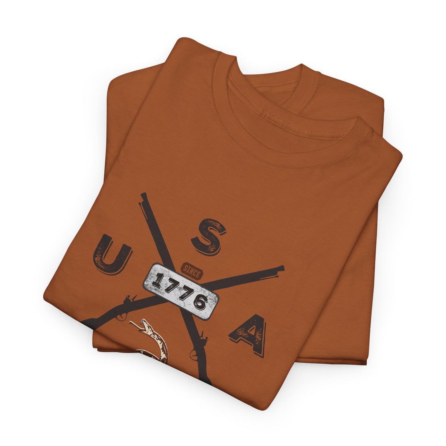 Patriotic Unisex T-Shirt - Gadsen USA Design *Blk