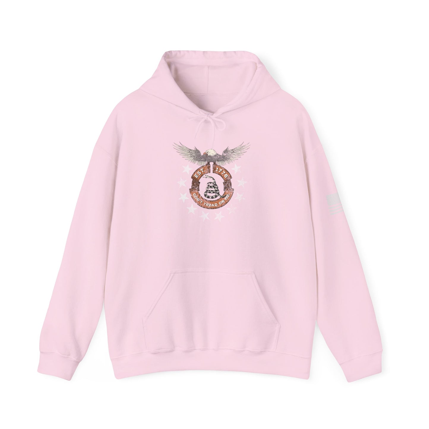 Patriotic Unisex Sweatshirt - Screaming Eagle Gadsen Snake USA Design