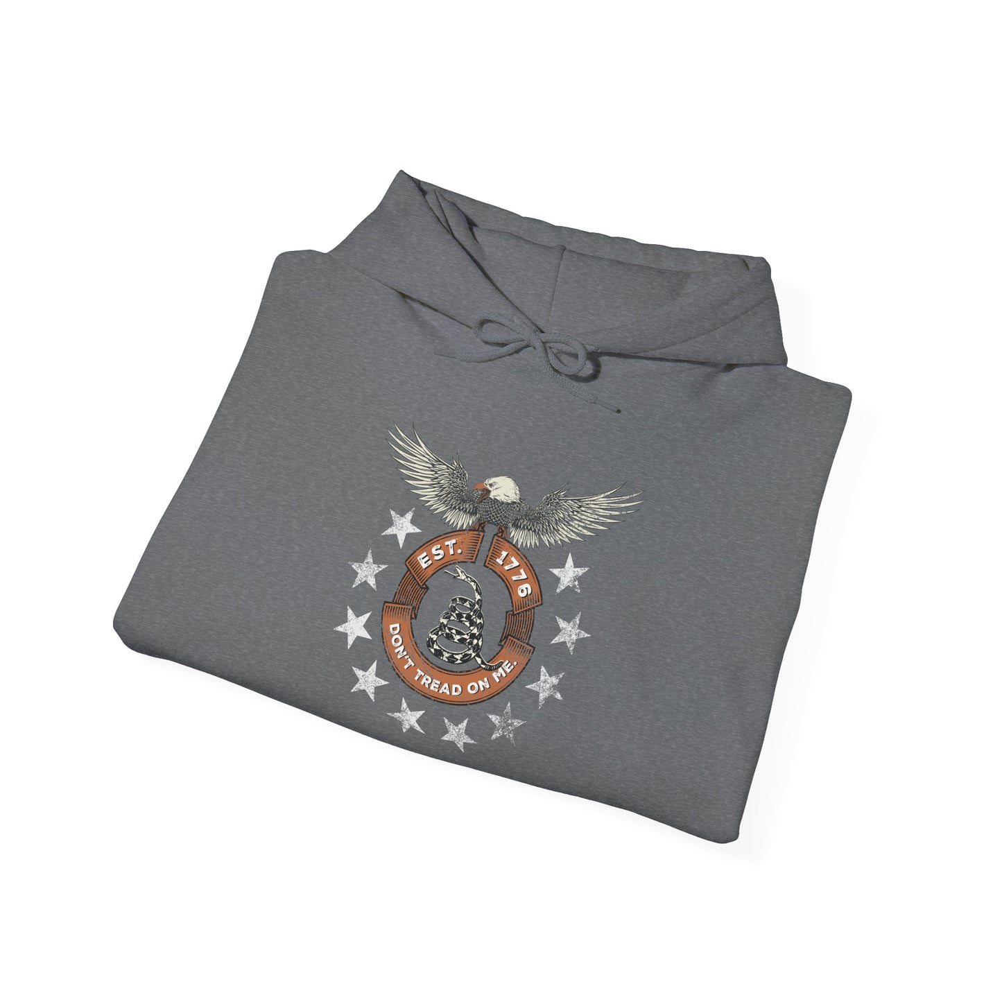 Patriotic Unisex Sweatshirt - Screaming Eagle Gadsen Snake USA Design