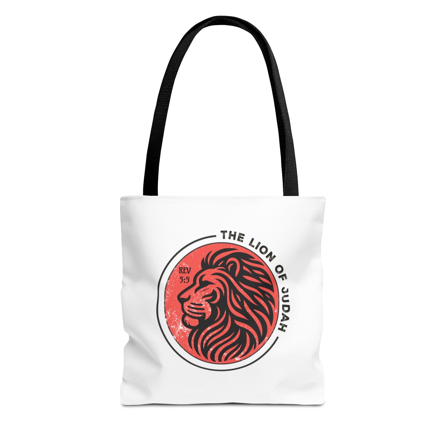 Faith Tote Bag - Romans 5:5 "The Lion of Judah" Design