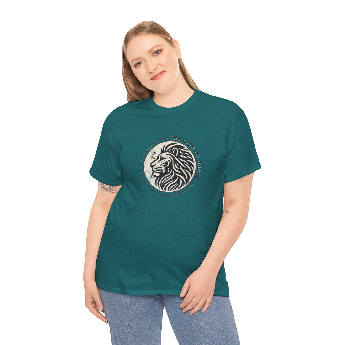 Faith Driven Unisex Tee - Romans 5:5 "The Lion of Judah Design"