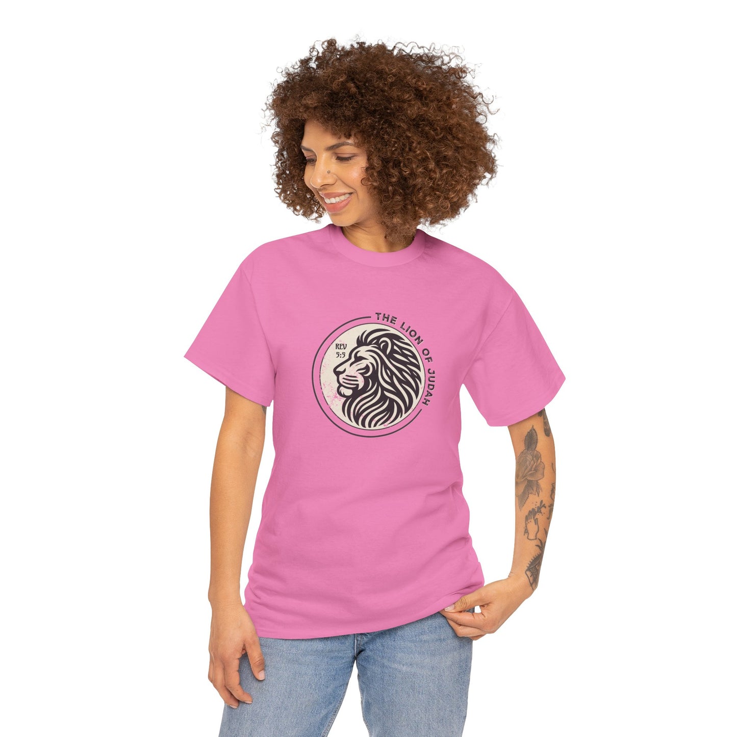 Faith Driven Unisex Tee - Romans 5:5 "The Lion of Judah Design"