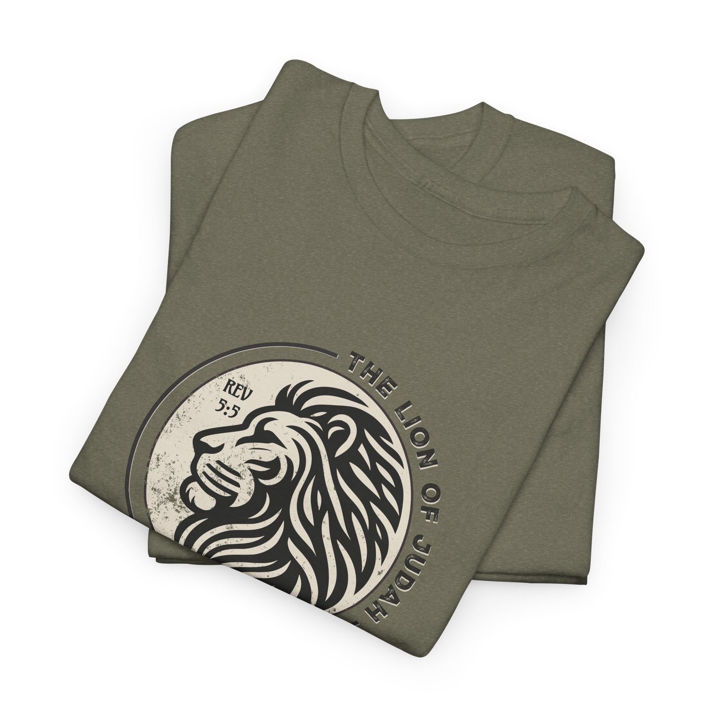 Faith Driven Unisex Tee - Romans 5:5 "The Lion of Judah Design"