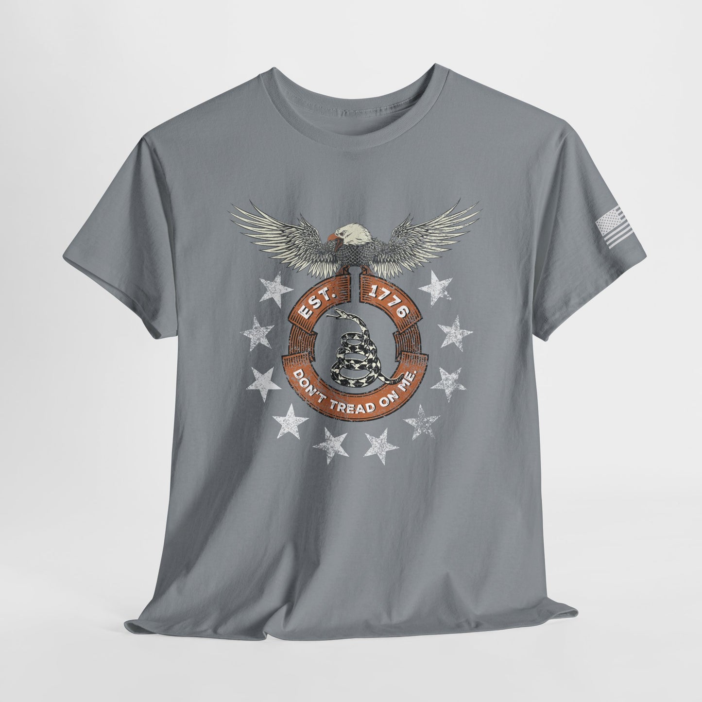 Patriotic Unisex T-Shirt - Screaming Eagle Gadsen Snake USA Design