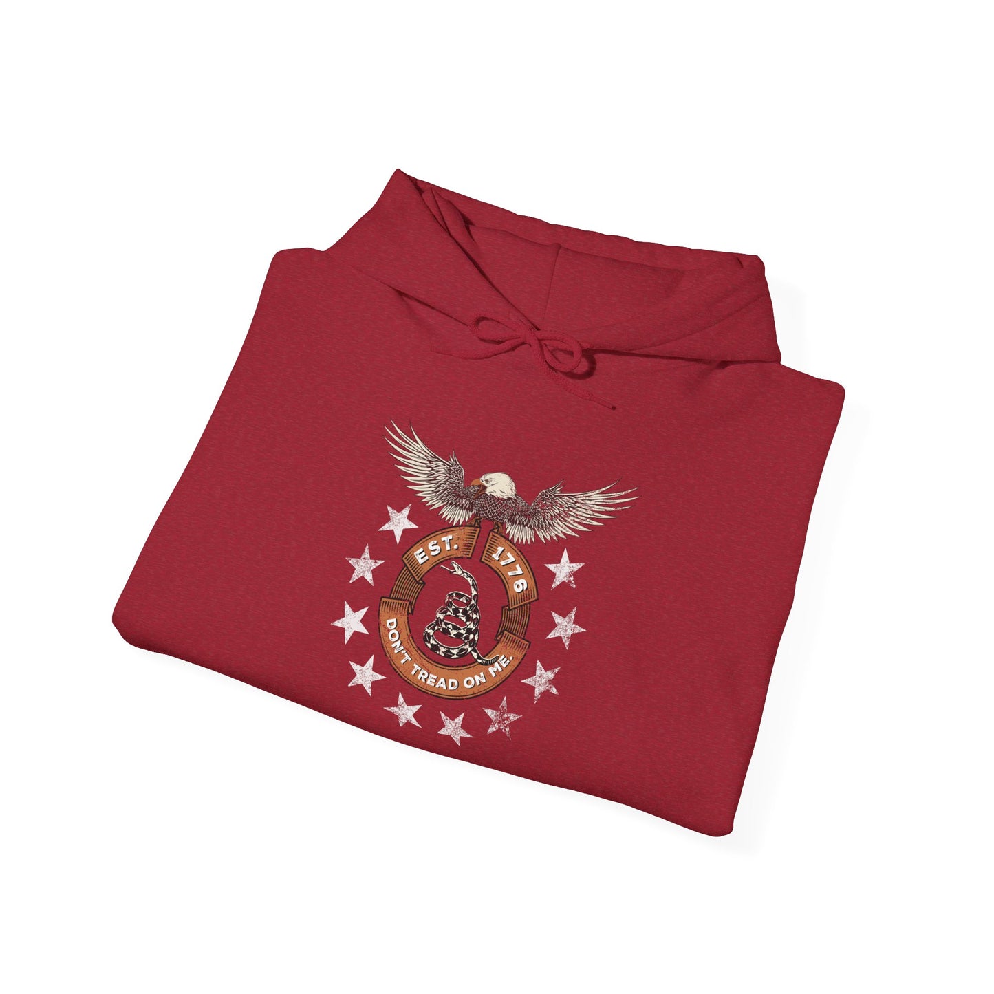 Patriotic Unisex Sweatshirt - Screaming Eagle Gadsen Snake USA Design