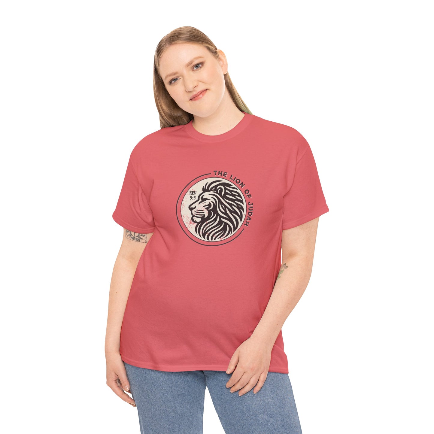 Faith Driven Unisex Tee - Romans 5:5 "The Lion of Judah Design"