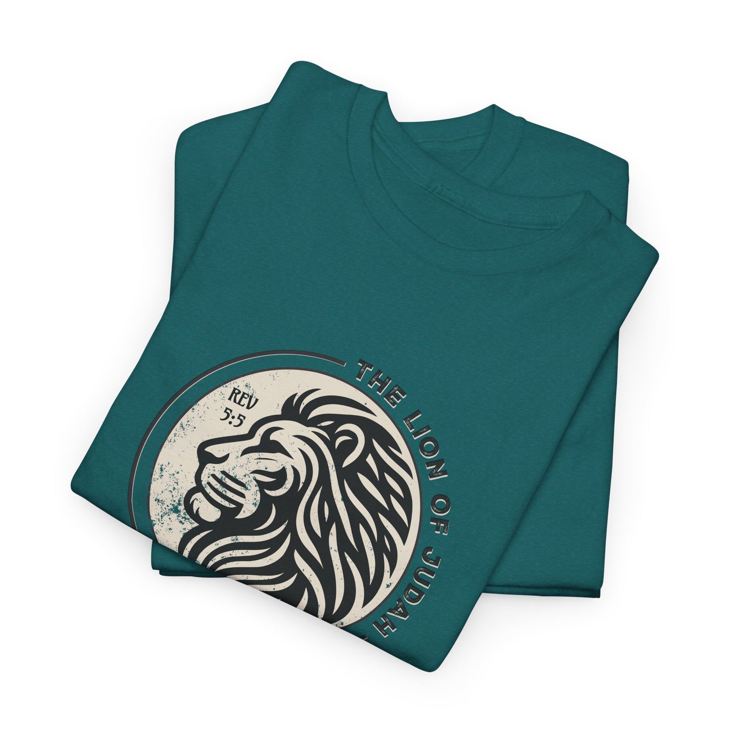Faith Driven Unisex Tee - Romans 5:5 "The Lion of Judah Design"