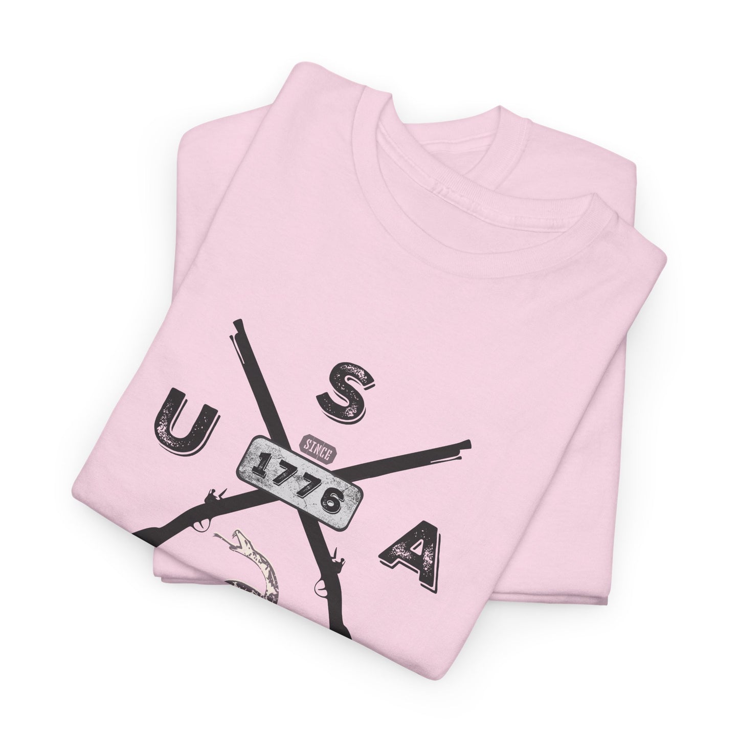 Patriotic Unisex T-Shirt - Gadsen USA Design *Blk