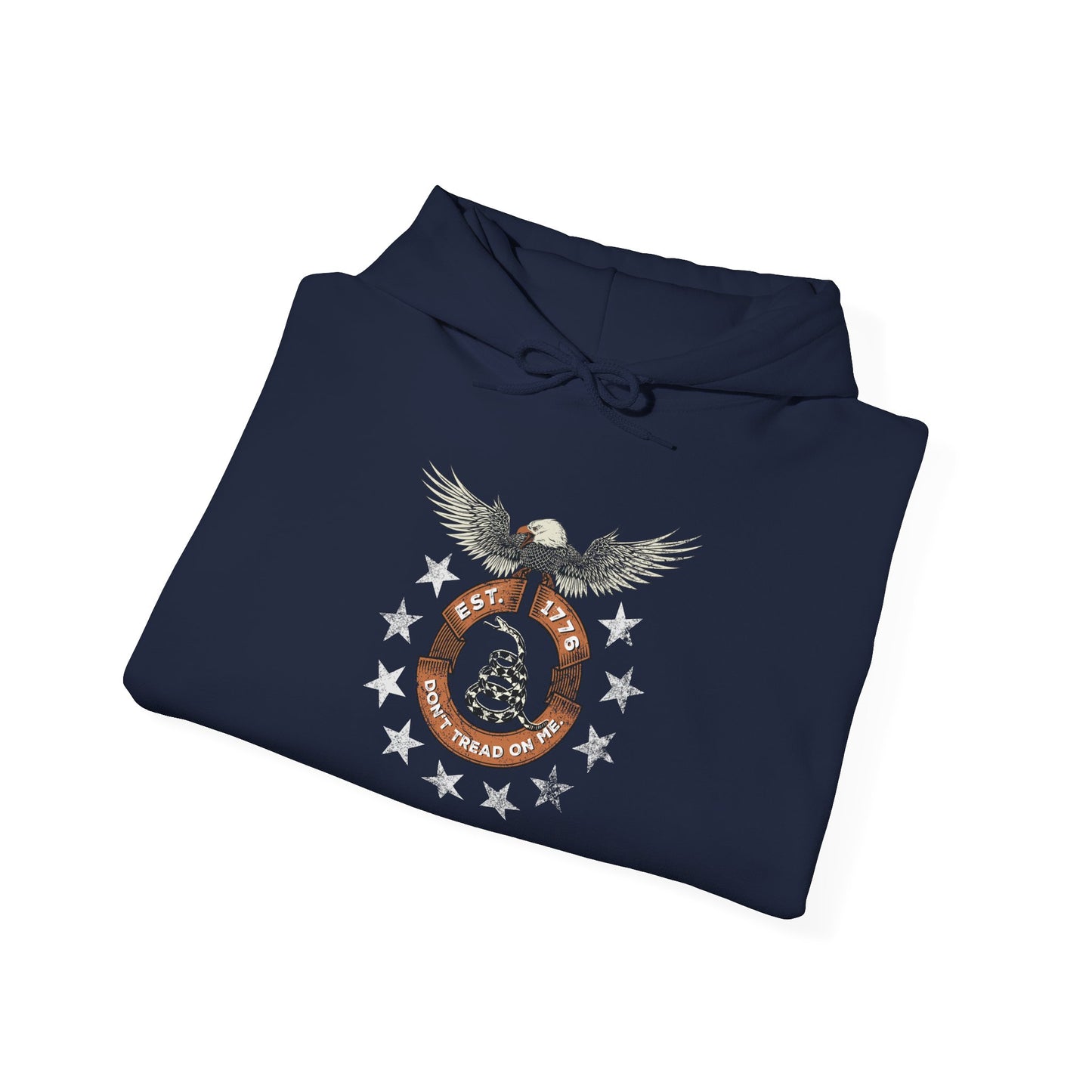 Patriotic Unisex Sweatshirt - Screaming Eagle Gadsen Snake USA Design