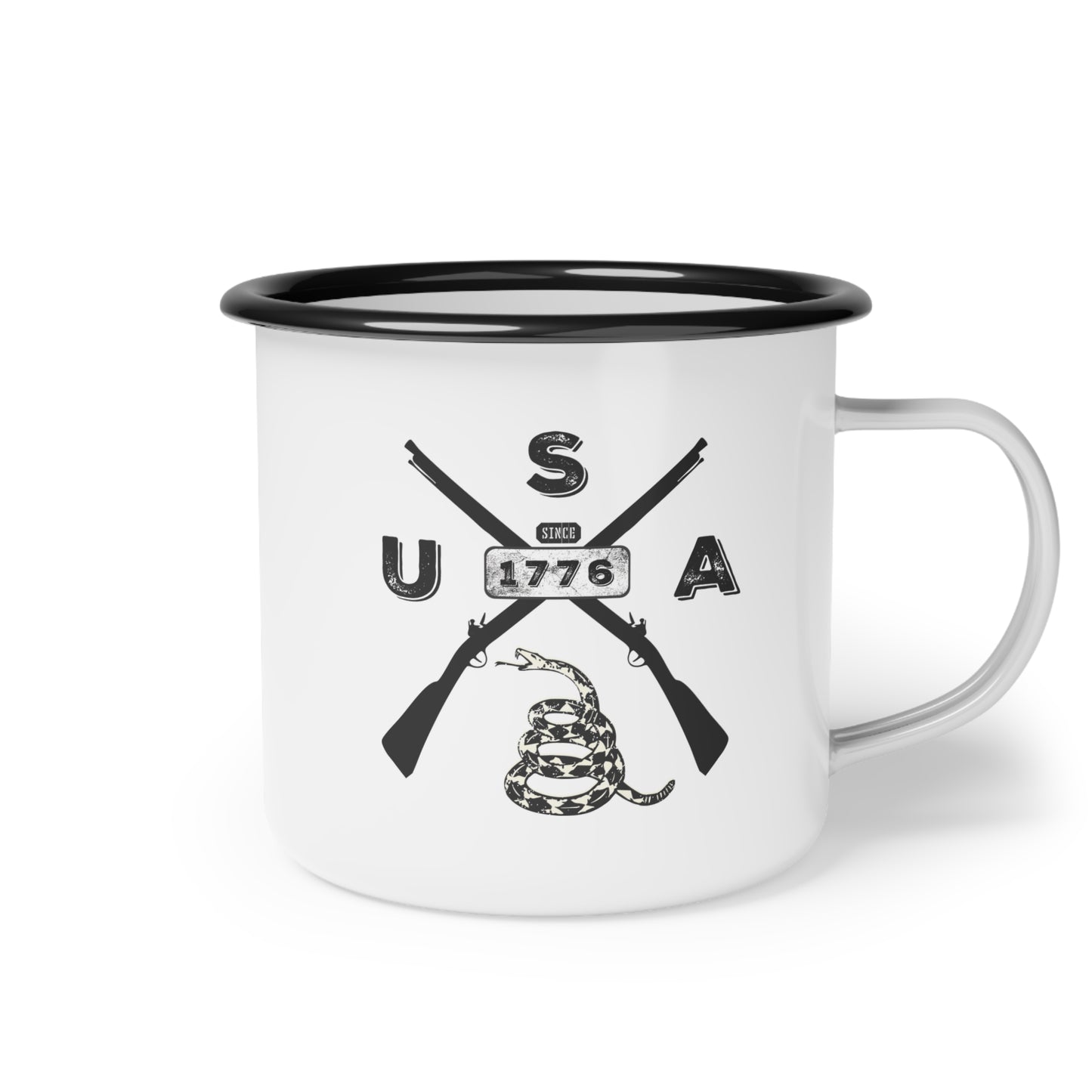Patriotic Camp Mug - 1776 USA Design