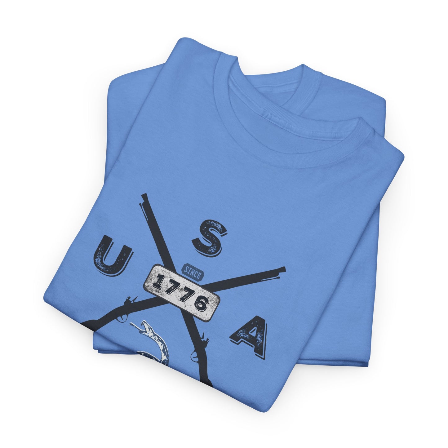 Patriotic Unisex T-Shirt - Gadsen USA Design *Blk