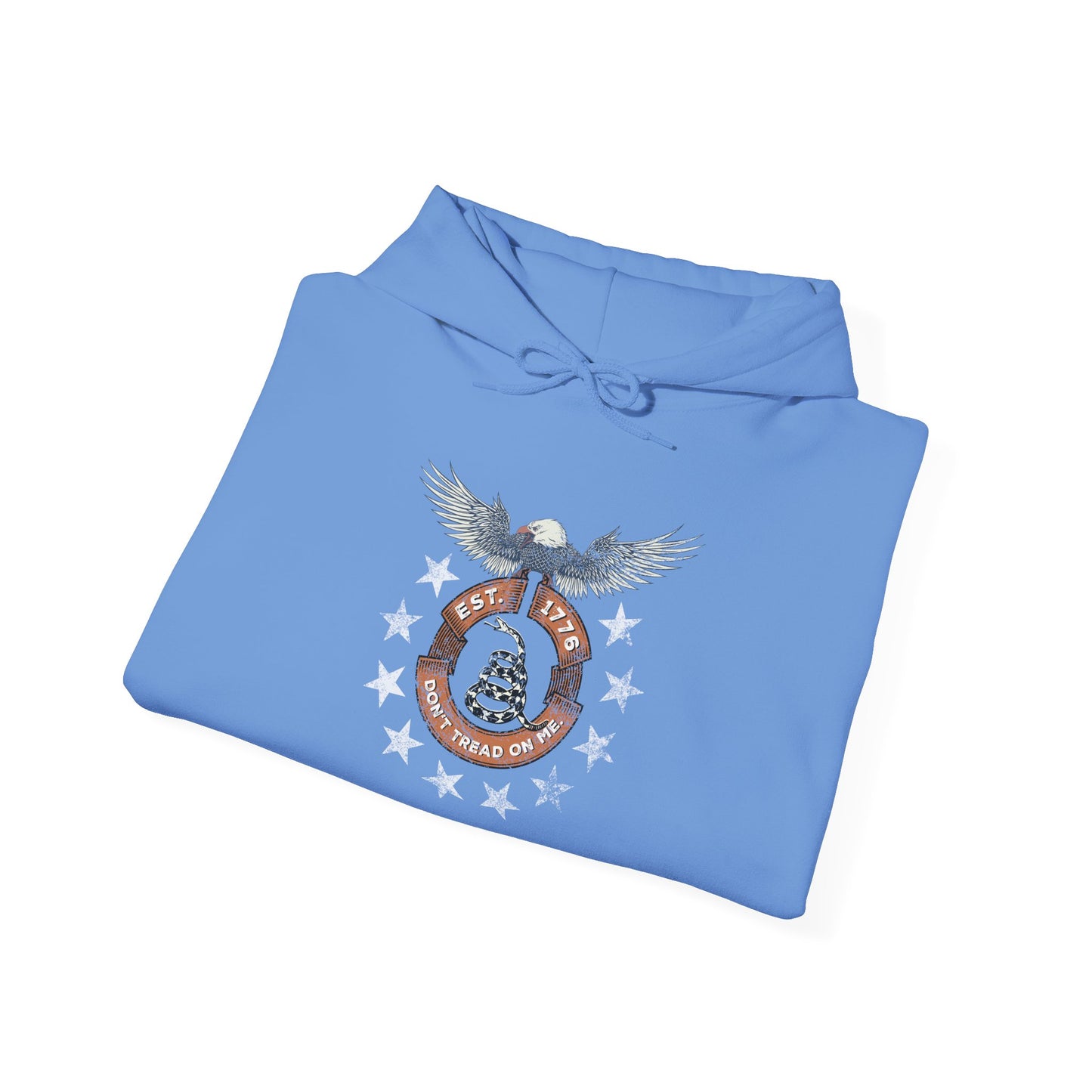 Patriotic Unisex Sweatshirt - Screaming Eagle Gadsen Snake USA Design