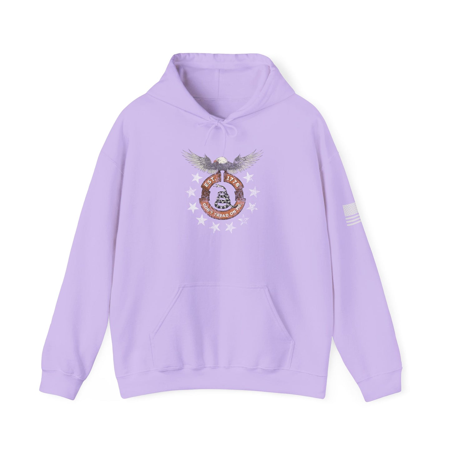 Patriotic Unisex Sweatshirt - Screaming Eagle Gadsen Snake USA Design