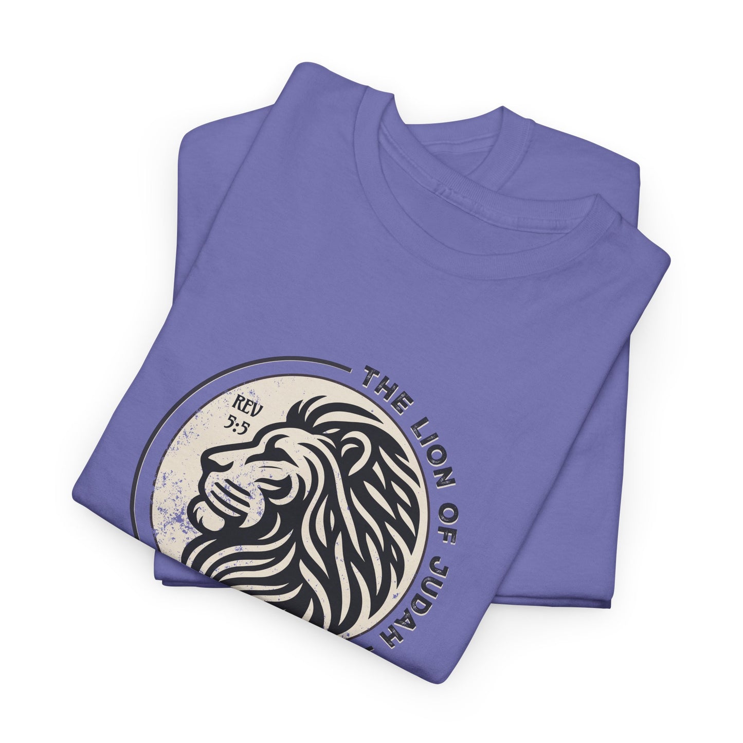 Faith Driven Unisex Tee - Romans 5:5 "The Lion of Judah Design"
