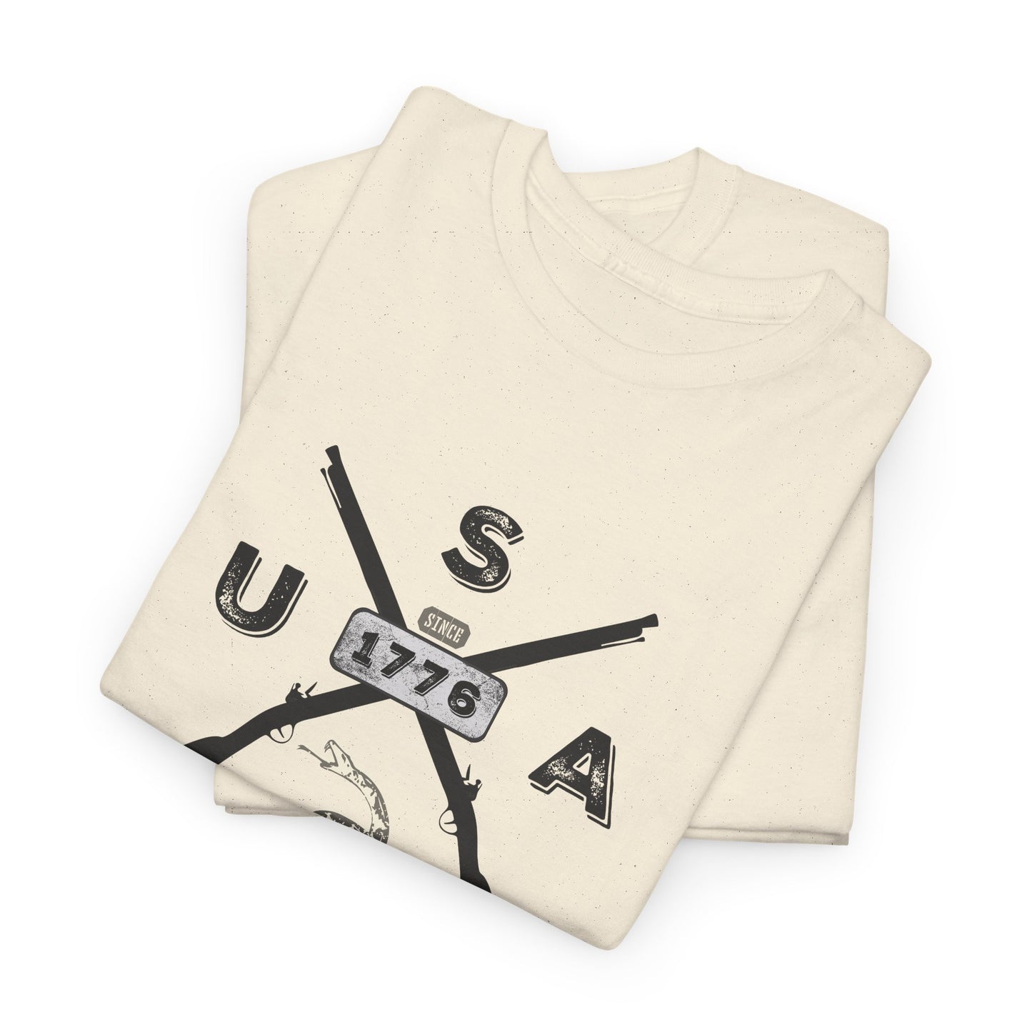 Patriotic Unisex T-Shirt - Gadsen USA Design *Blk
