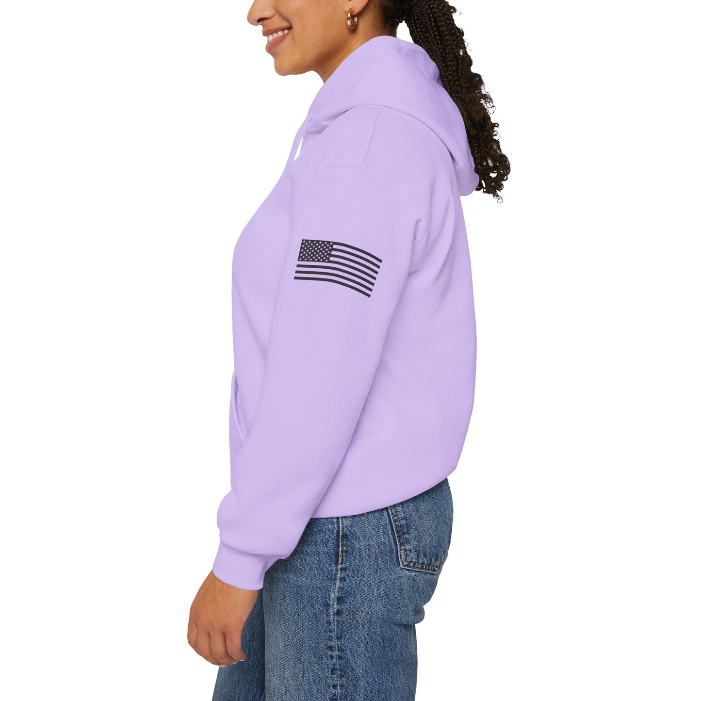 Patriotic "In God We Trust - 1776" Hooded Unisex Sweatshirt *Blk