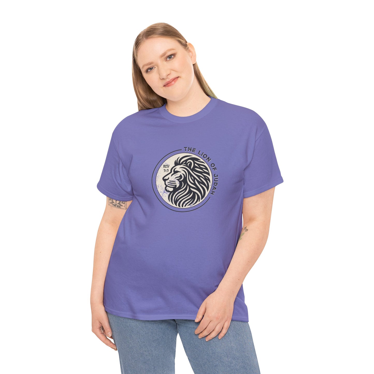 Faith Driven Unisex Tee - Romans 5:5 "The Lion of Judah Design"