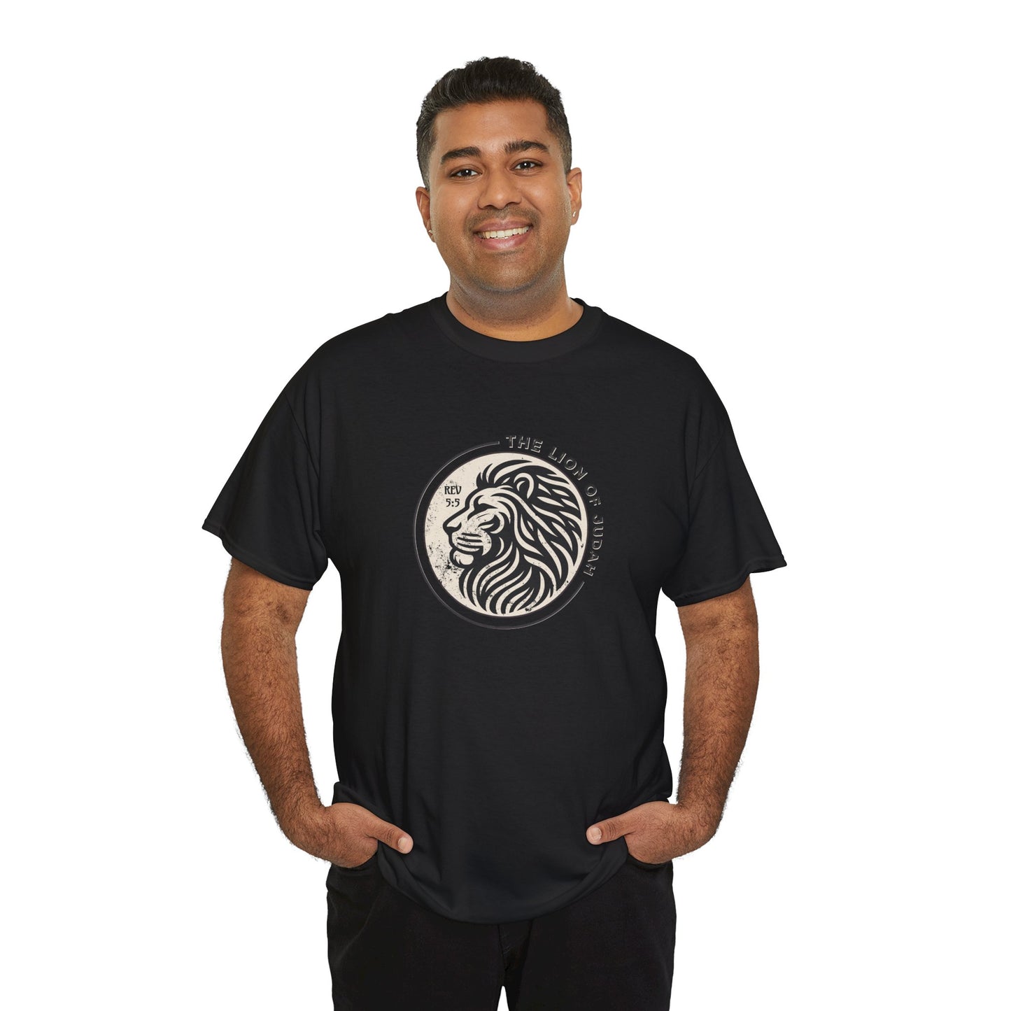 Faith Driven Unisex Tee - Romans 5:5 "The Lion of Judah Design"