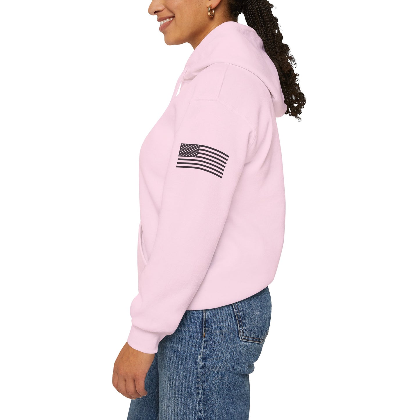 Patriotic "In God We Trust - 1776" Hooded Unisex Sweatshirt *Blk