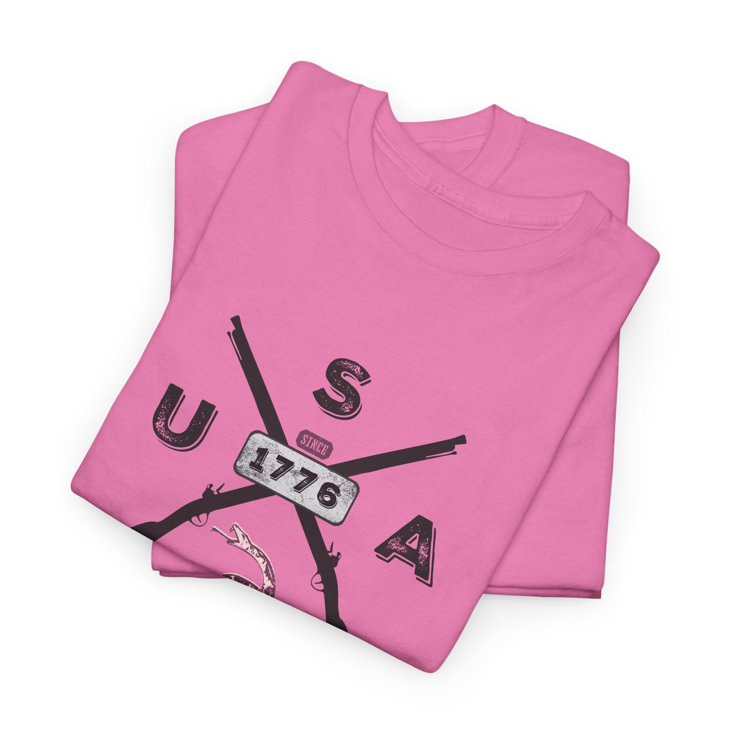 Patriotic Unisex T-Shirt - Gadsen USA Design *Blk