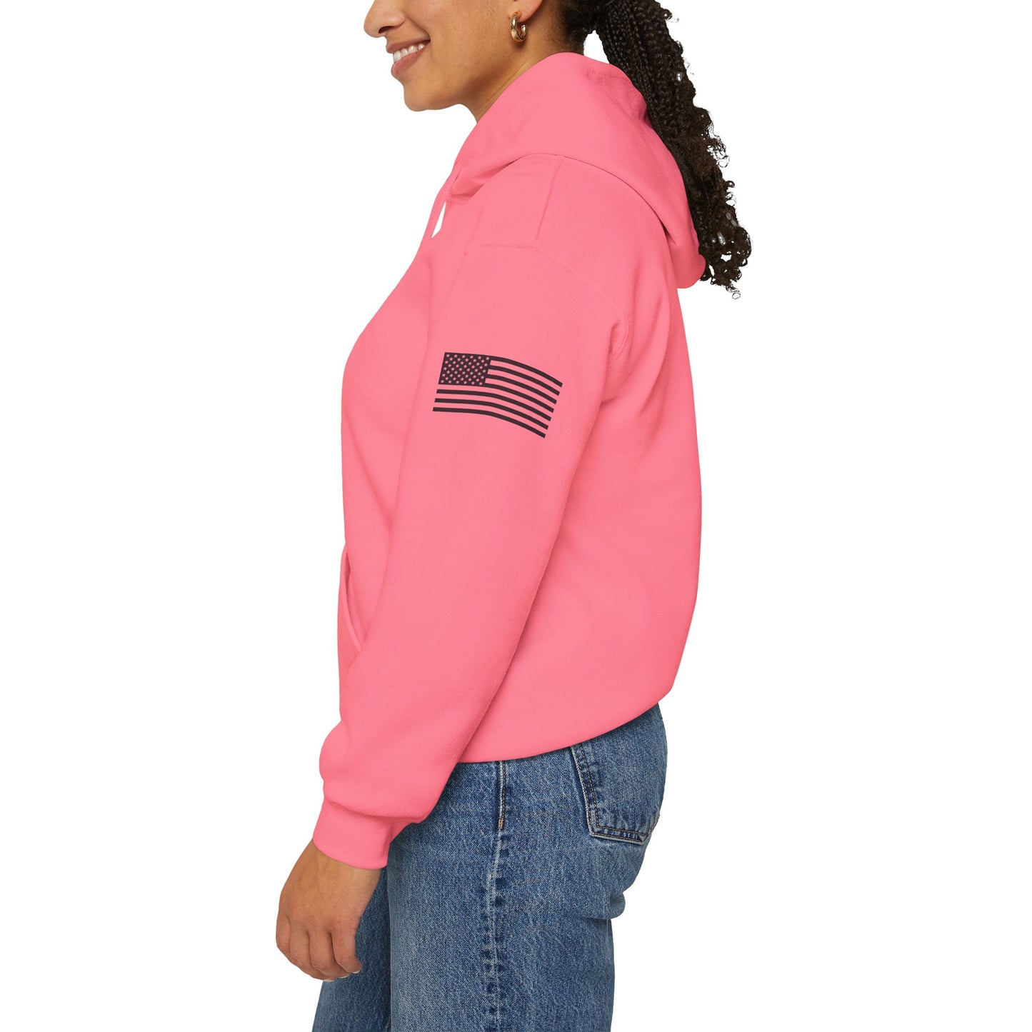 Patriotic "In God We Trust - 1776" Hooded Unisex Sweatshirt *Blk