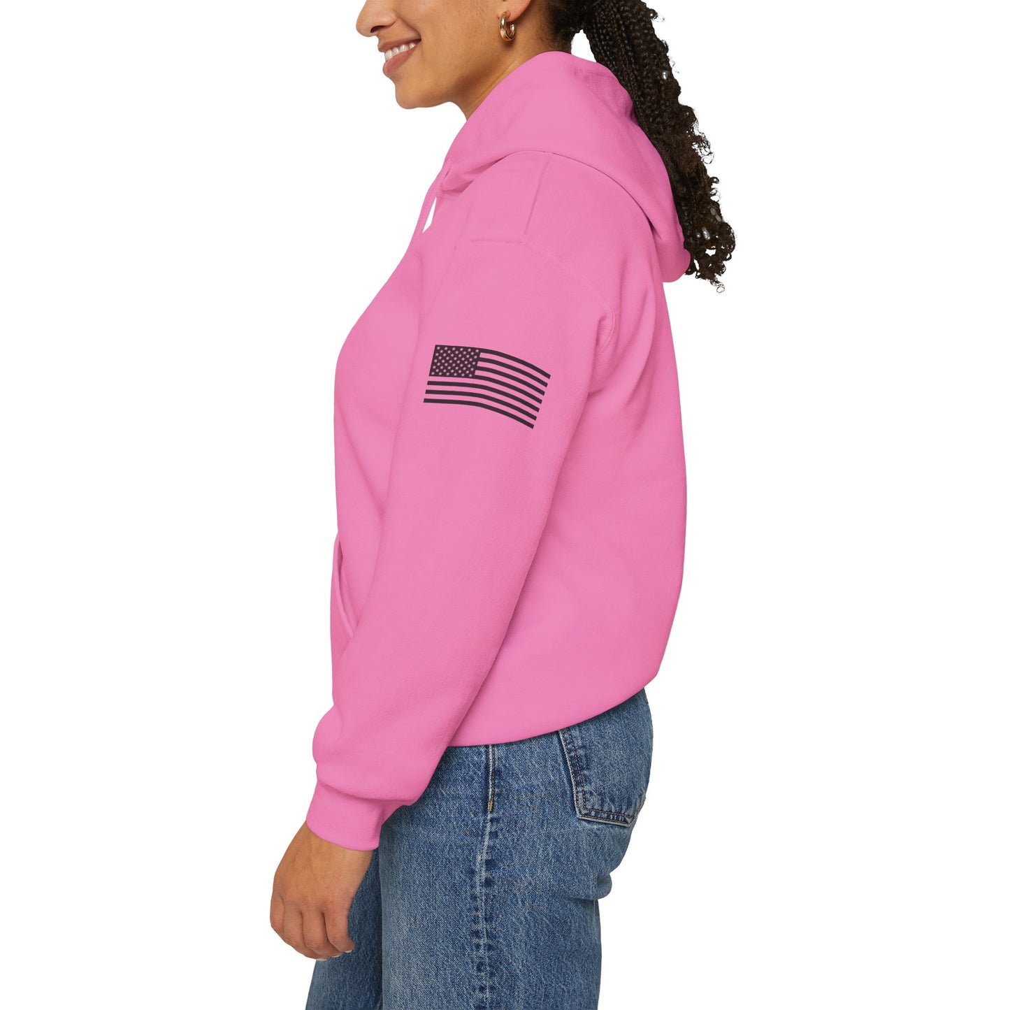 Patriotic "In God We Trust - 1776" Hooded Unisex Sweatshirt *Blk
